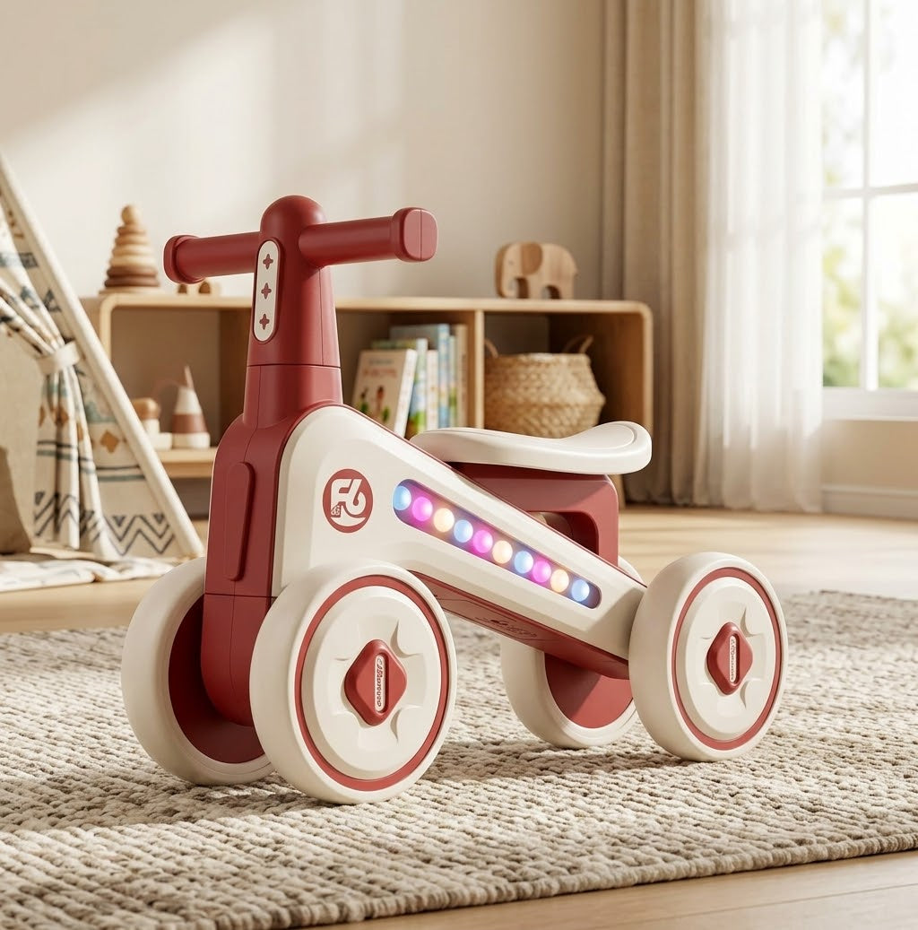 4 WHEEL FIBER TOLO & PUSH CAR WITH MUSIC AND LIGHT
