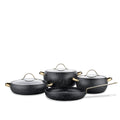 The Korkmaz Berilla 7-Piece Cookware Set (Model: A2610) non-stick