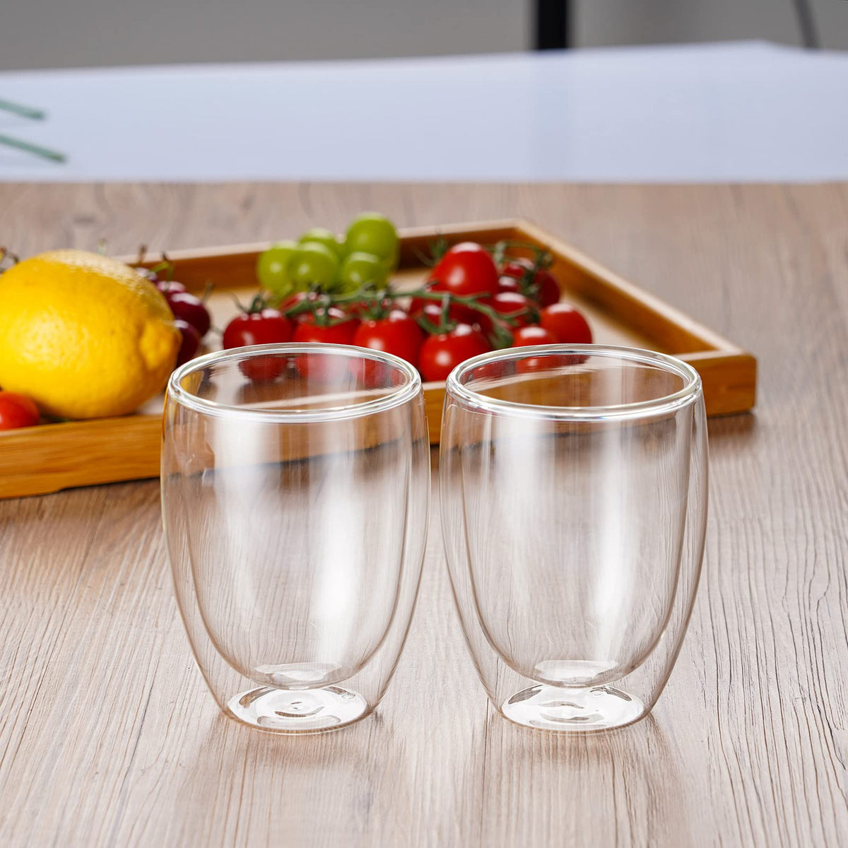 Classic Double Wall Glass Coffee Glass– Durable Heatproof Borosilicate