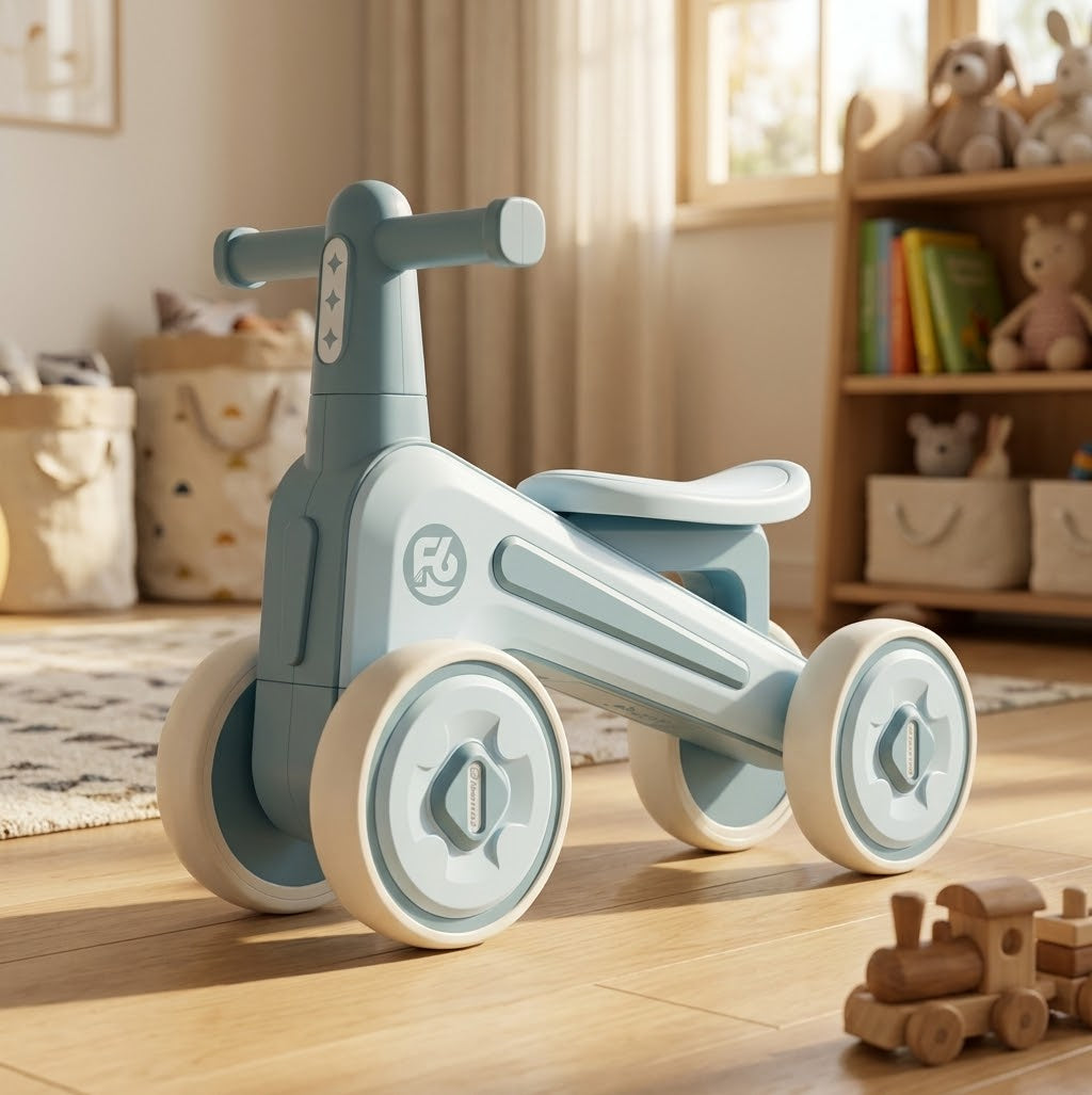4 WHEEL FIBER TOLO & PUSH CAR WITH MUSIC AND LIGHT